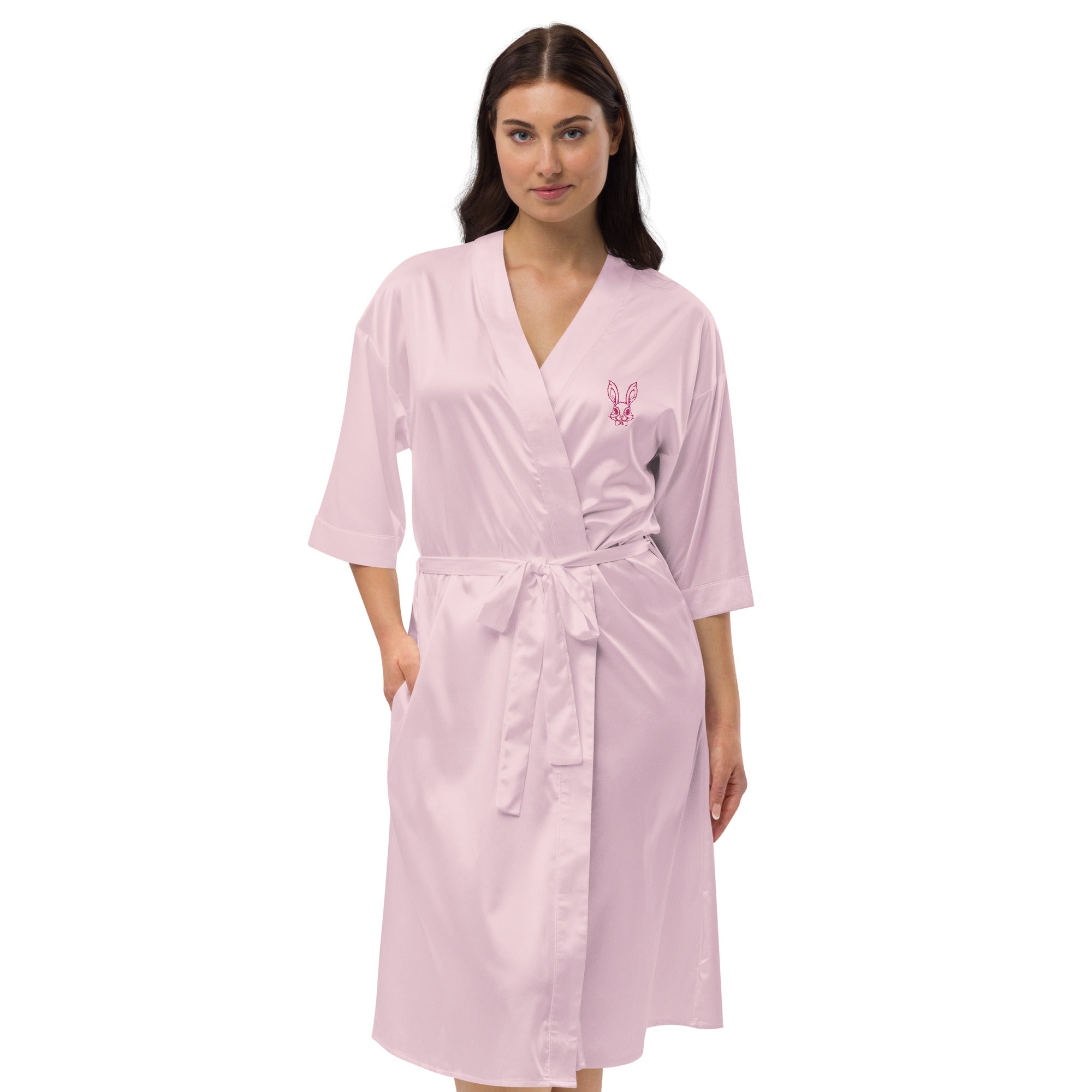 Pink Bunny Women's Satin Robe